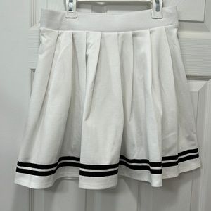 Target Black & White Athleisure Pleated Skirt